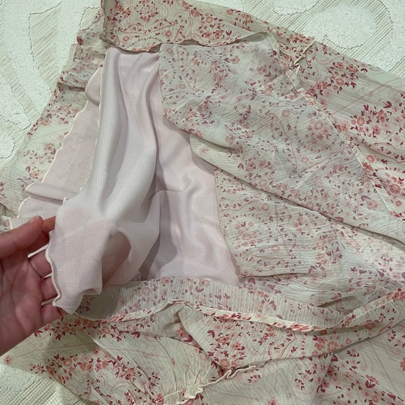 Spring + Mercer Maxi Short Sleeve Floral Print Dress Sz. M NWT - Picture 12 of 13